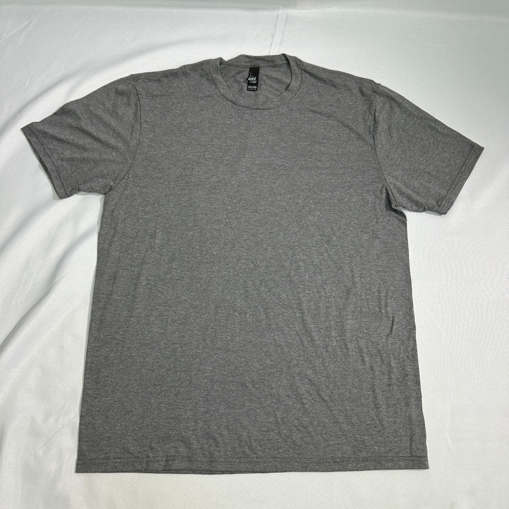 District Perfect Tri DTG T-Shirt Mens Large‎ Grey Heathered Short Sleeve Casual